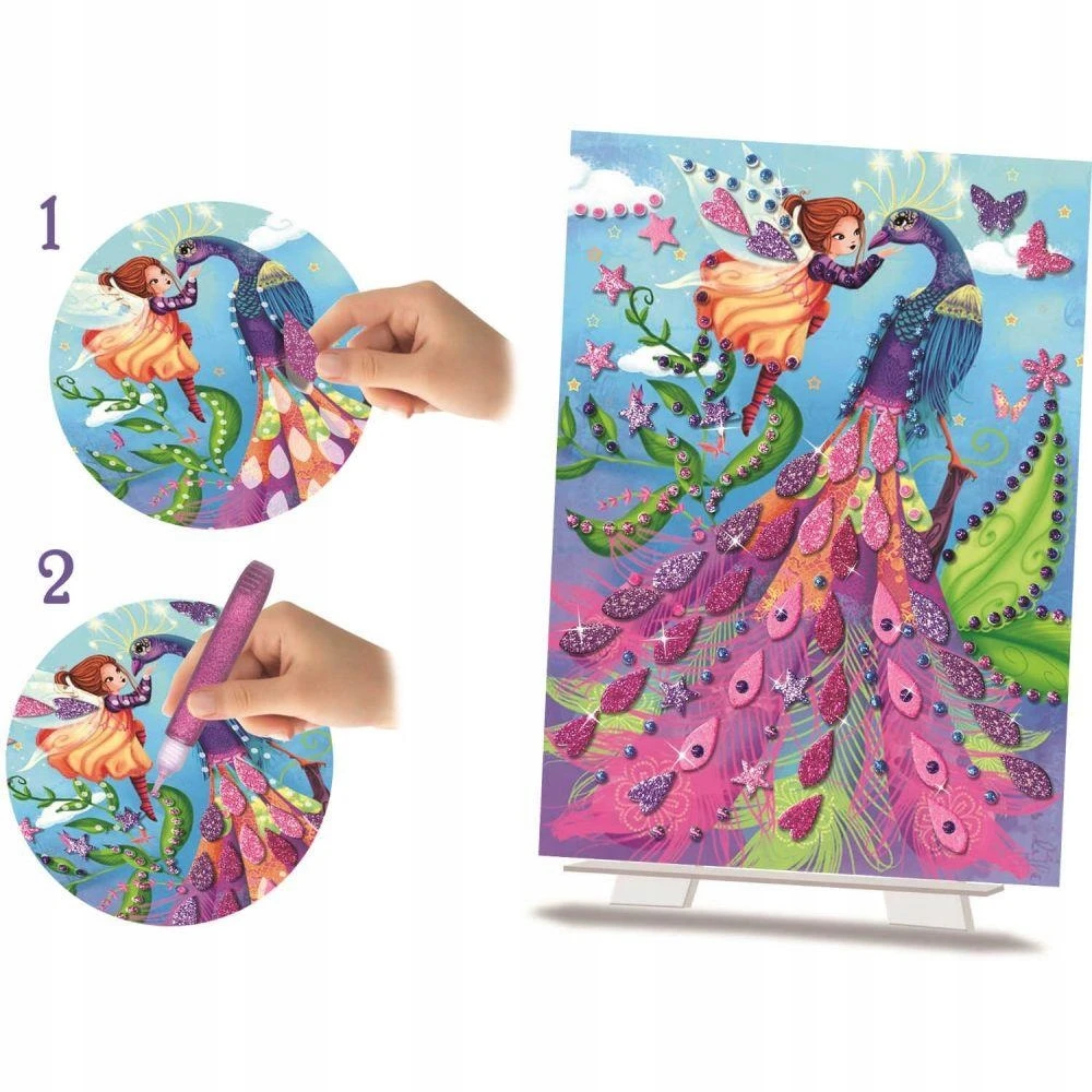 Crea Lign' Glitter Fairies kūrybinis rinkinys mergaitėms +5