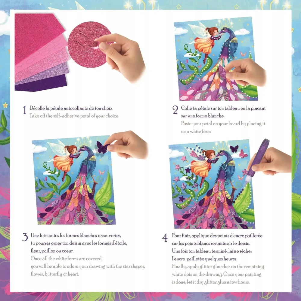 Crea Lign' Glitter Fairies kūrybinis rinkinys mergaitėms +5