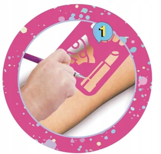 Create It Sukurkite 6 tatuiruočių žymeklius su trafaretu kvepiančia dovana