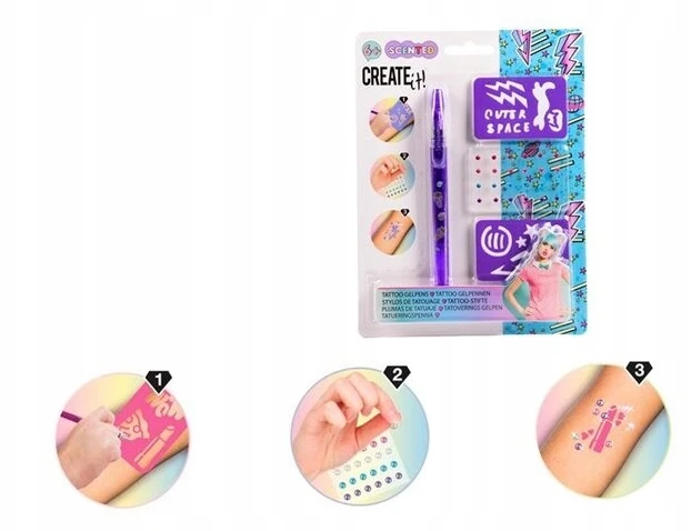 Create It SUKURKITE JĄ! tatuiruočių tušinukų rinkinys 84209 /1
