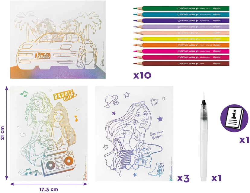 Creativ Aqua Art Barbie MAPED 256x210 mm Maped