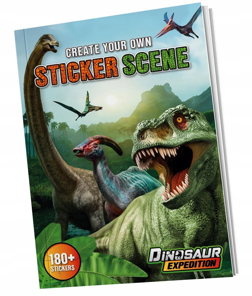Creative A4 formato Dino lipdukų knyga - Grafix