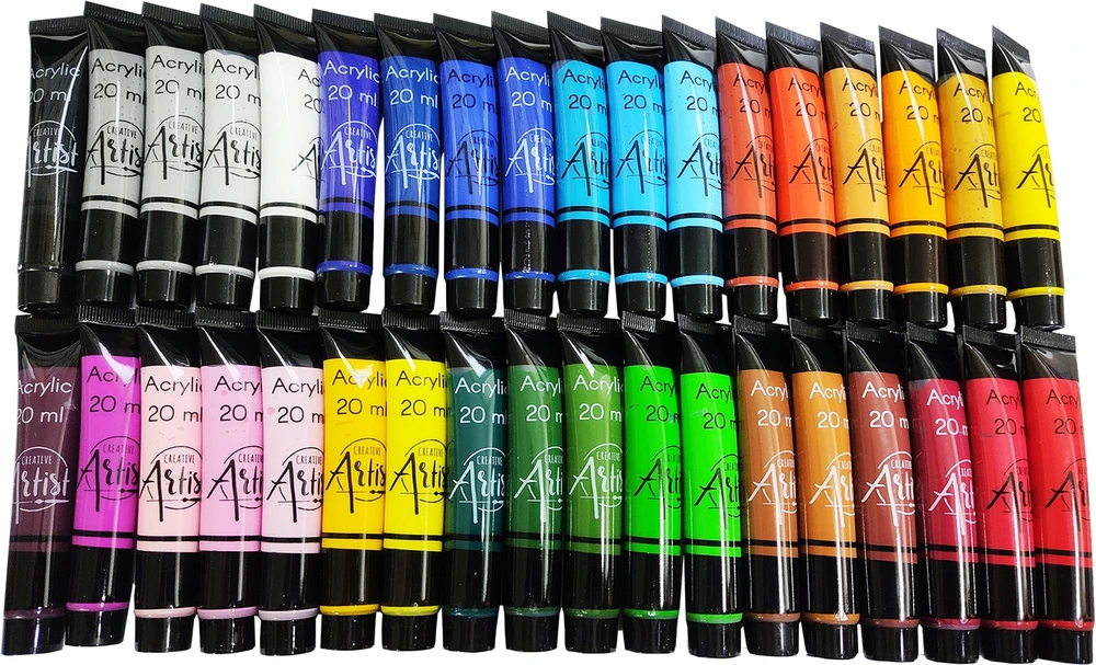 Creative Artist AKRILINIAI DAŽAI DIDELIS AKRILINIŲ DAŽŲ RINKINYS 36x20ml AKRILINIAI DAŽAI