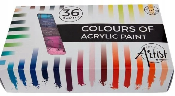 Creative Artist AKRILINIAI DAŽAI DIDELIS AKRILINIŲ DAŽŲ RINKINYS 36x20ml AKRILINIAI DAŽAI