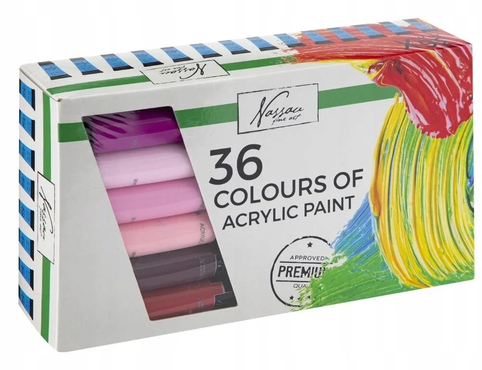 Creative Artist AKRILINIAI DAŽAI DIDELIS AKRILINIŲ DAŽŲ RINKINYS 36x20ml AKRILINIAI DAŽAI