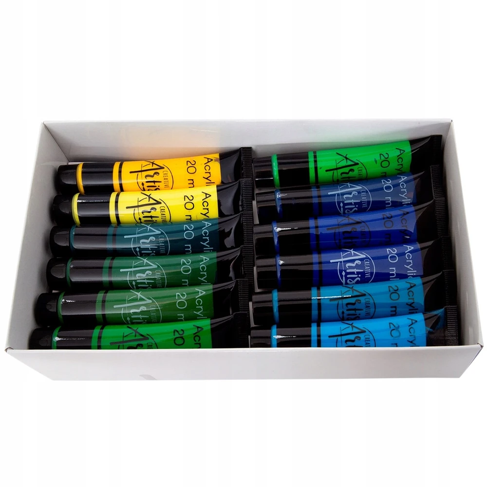 Creative Artist AKRILINIAI DAŽAI DIDELIS AKRILINIŲ DAŽŲ RINKINYS 36x20ml AKRILINIAI DAŽAI