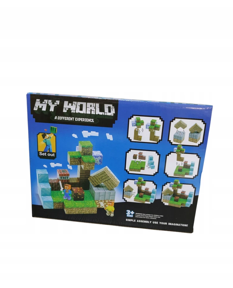 Rozne Ciekawe Creative Block rinkinys – 50 vnt | 3D pasaulis | Pastatas + figūros