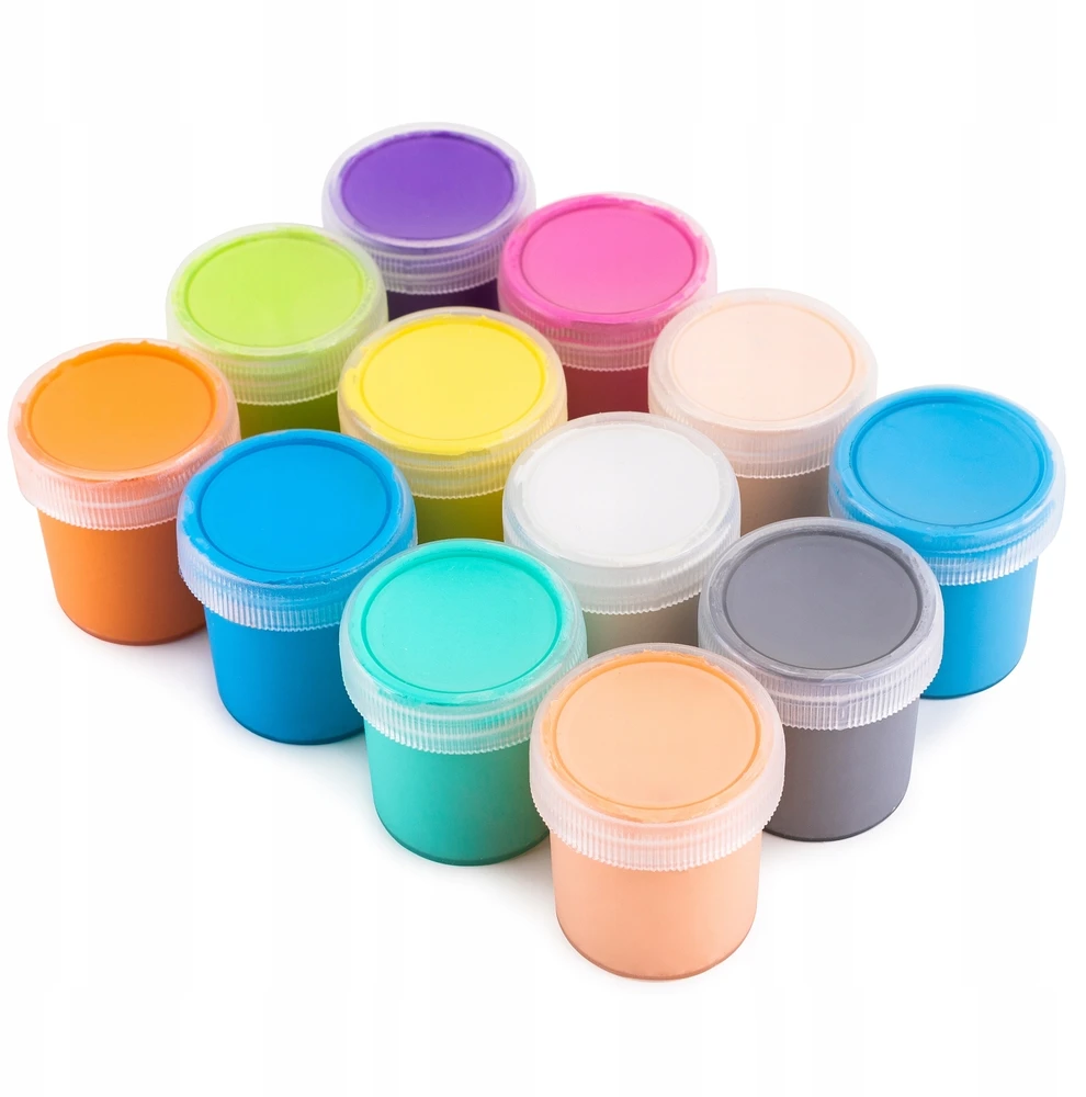 Creative Deco 12 pastelinių plakatinių dažų rinkinys, 20 ml kiekvienas