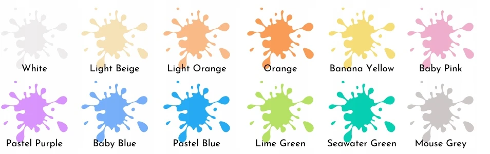 Creative Deco 12 pastelinių plakatinių dažų rinkinys, 20 ml kiekvienas