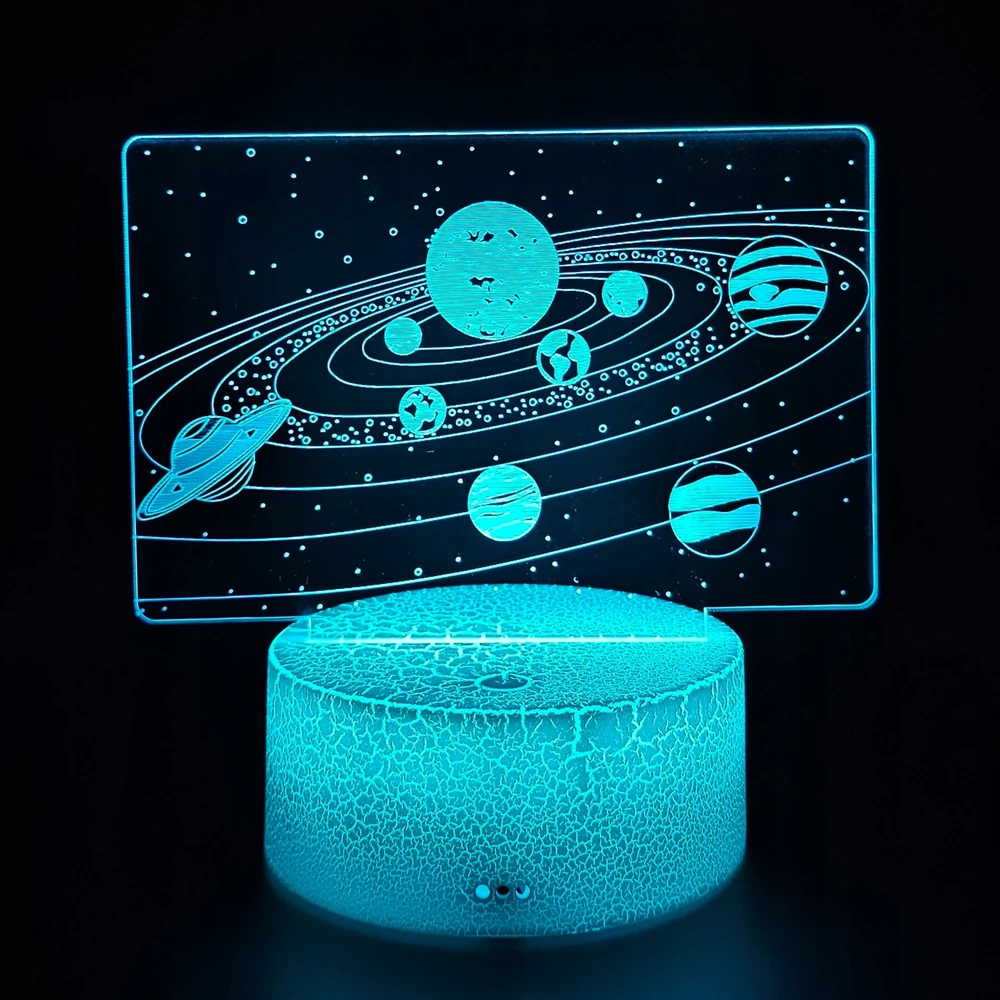 Creative Lampka Dziecięca Bajkowa Kosmos Galaktyka Prezent Nocna Kolorowa LED