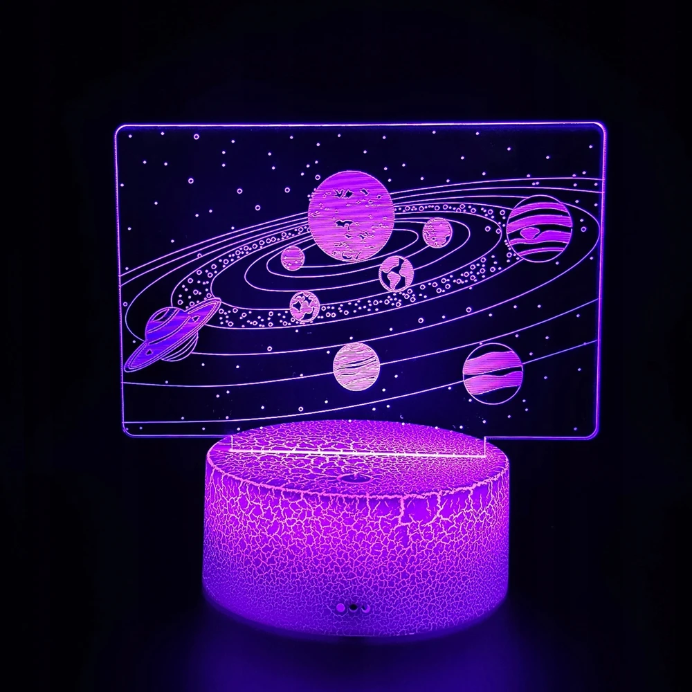 Creative Lampka Dziecięca Bajkowa Kosmos Galaktyka Prezent Nocna Kolorowa LED