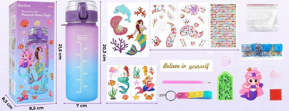 Creative Plastic Art Deimantinio siuvinėjimo butelių dekoravimo rinkinys