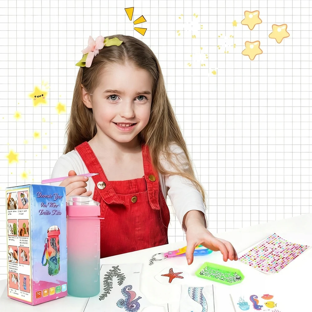 Creative Plastic Arts Deimantinio siuvinėjimo butelių dekoravimo rinkinys