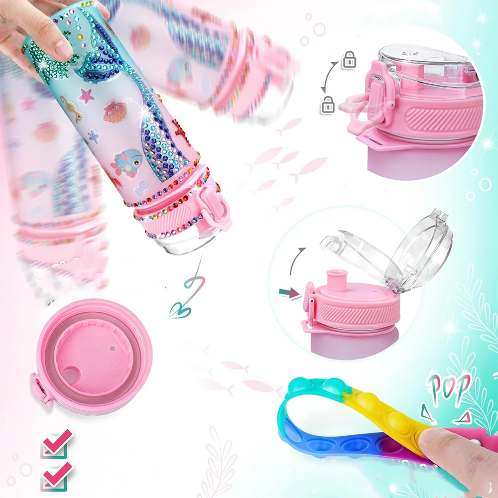 Creative Plastic Arts Deimantinio siuvinėjimo butelių dekoravimo rinkinys