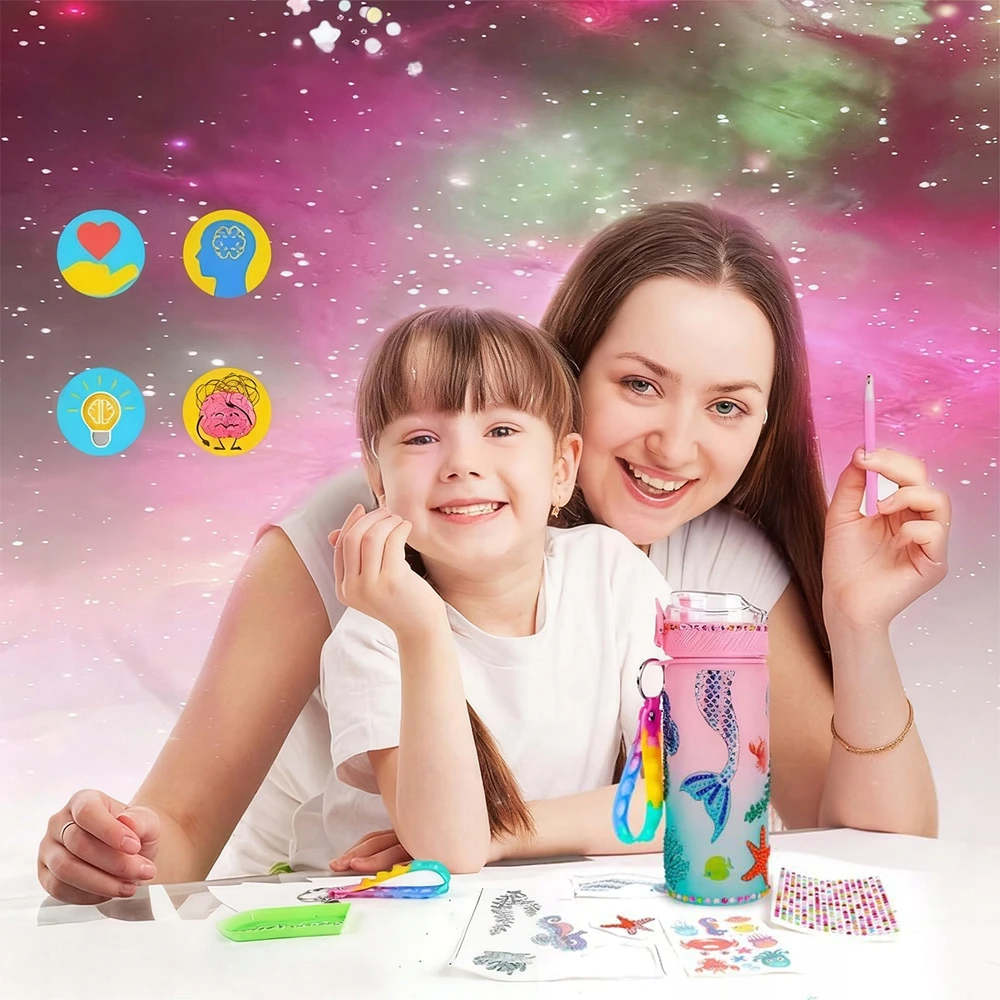 Creative Plastic Arts Deimantinio siuvinėjimo butelių dekoravimo rinkinys