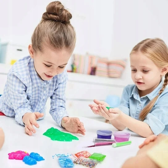 Creative SLIME MAKING KIT, gleivių gamykla, GLITTER BEADS XXL 120in1