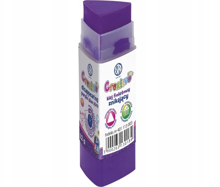 Creativo dingstantys violetiniai klijai 12g (12vnt)ASTRA - ASTRA kanceliarinės prekės