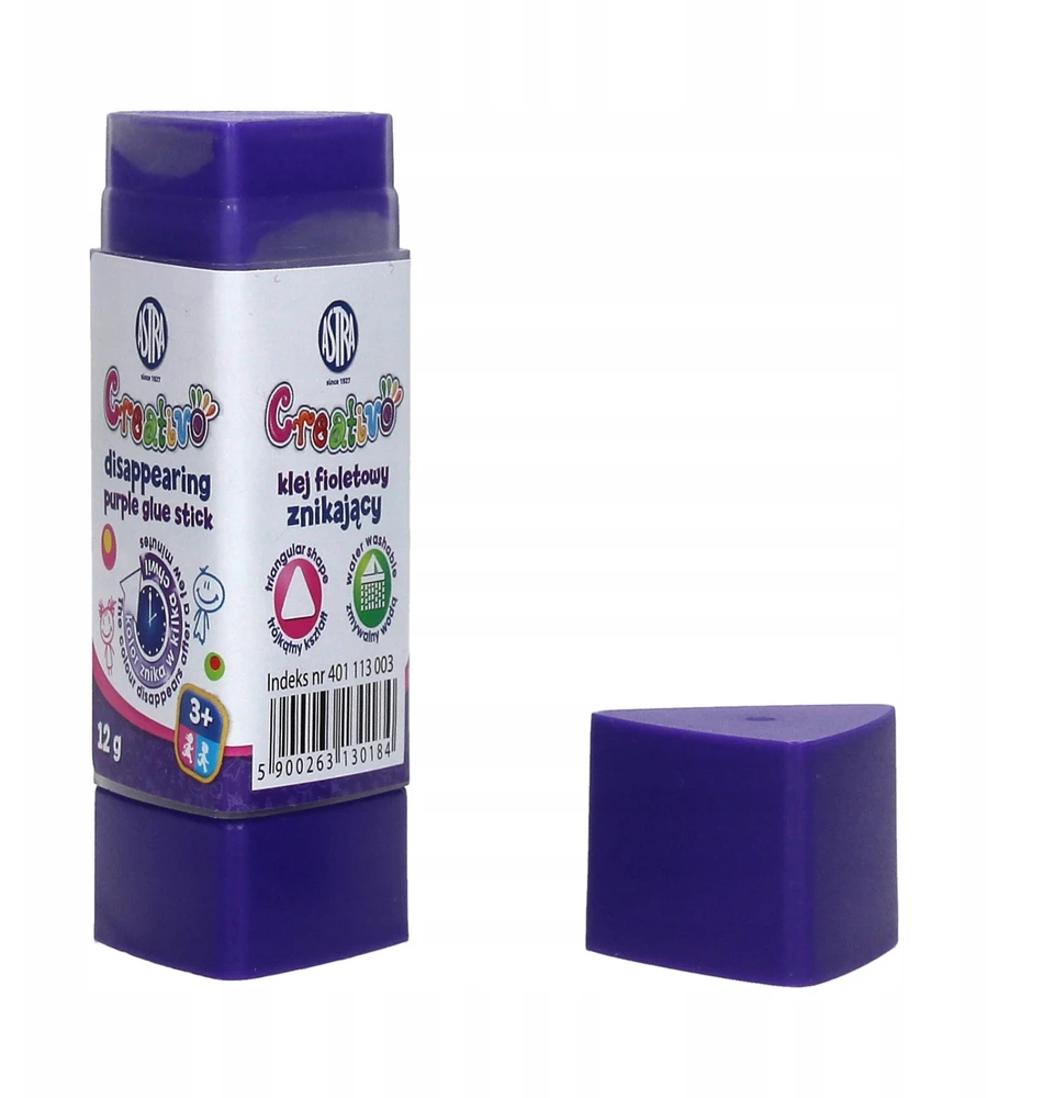 Creativo dingstantys violetiniai klijai 12g (12vnt)ASTRA - ASTRA kanceliarinės prekės
