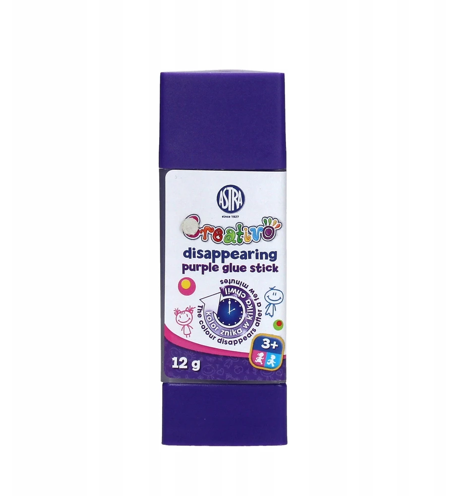 Creativo dingstantys violetiniai klijai 12g (12vnt)ASTRA - ASTRA kanceliarinės prekės