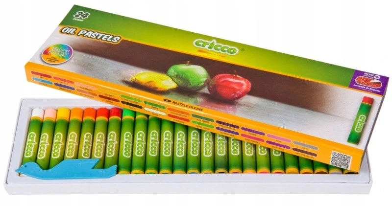 Cricco Aliejiniai Pasteliai, 24 Spalvos