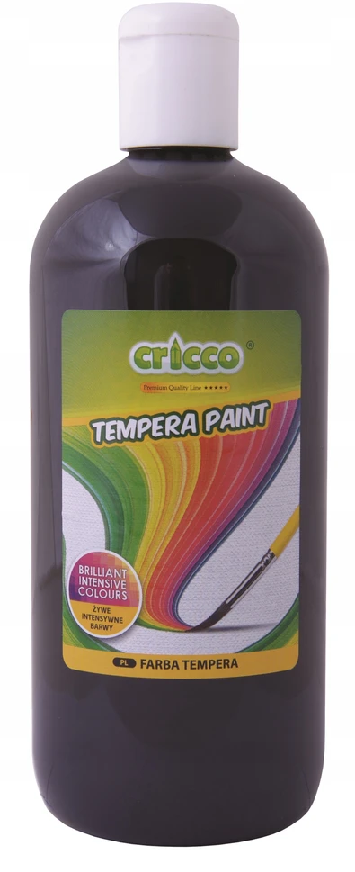 CRICCO tempera dažai 500 ml juodi
