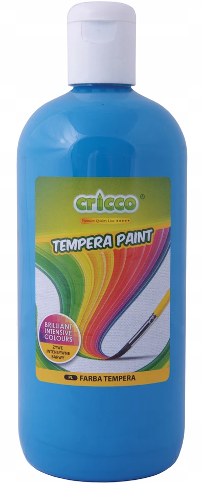 CRICCO tempera dažai 500 ml šviesiai mėlyni