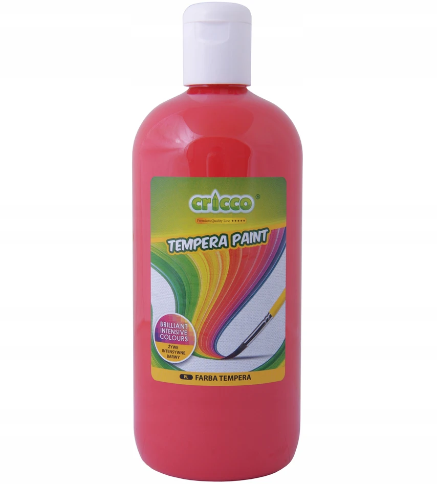 Cricco tempera dažai 500ml, raudoni