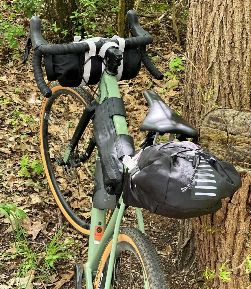 Crivit dviračių dėtuvės sėdmaišis vairas bikepacking H2O kelių žvyras 3 vnt