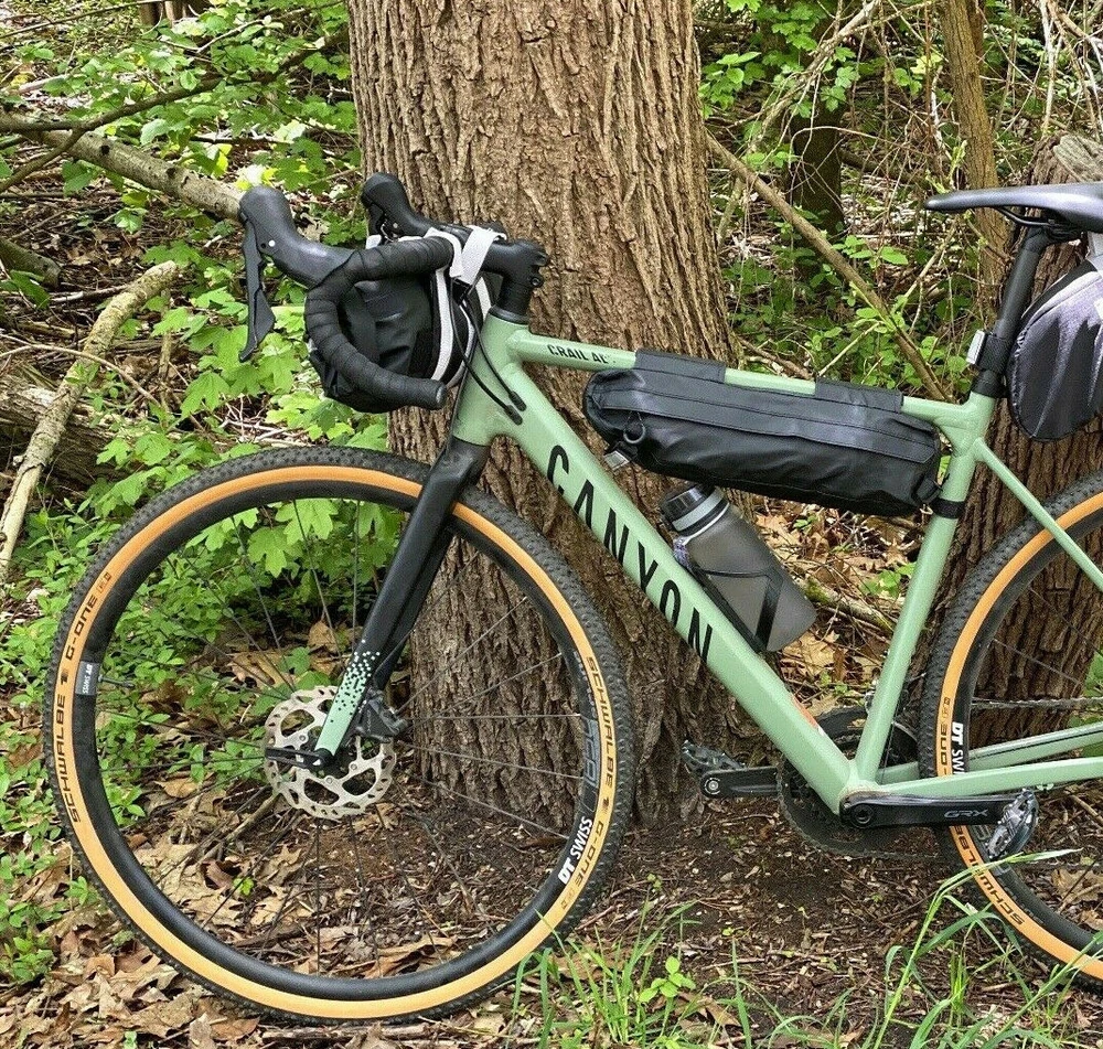 Crivit dviračių dėtuvės sėdmaišis vairas bikepacking H2O kelių žvyras 3 vnt
