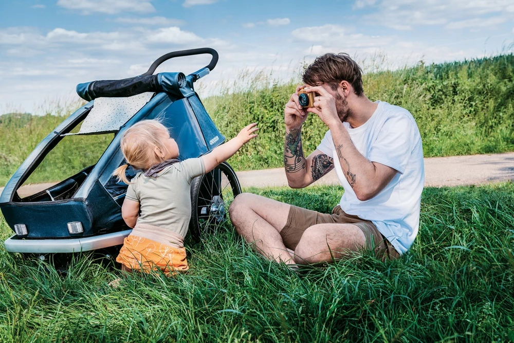 Croozer Kid Vaaya 1 Apsauga nuo saulės, Jungle Žalias