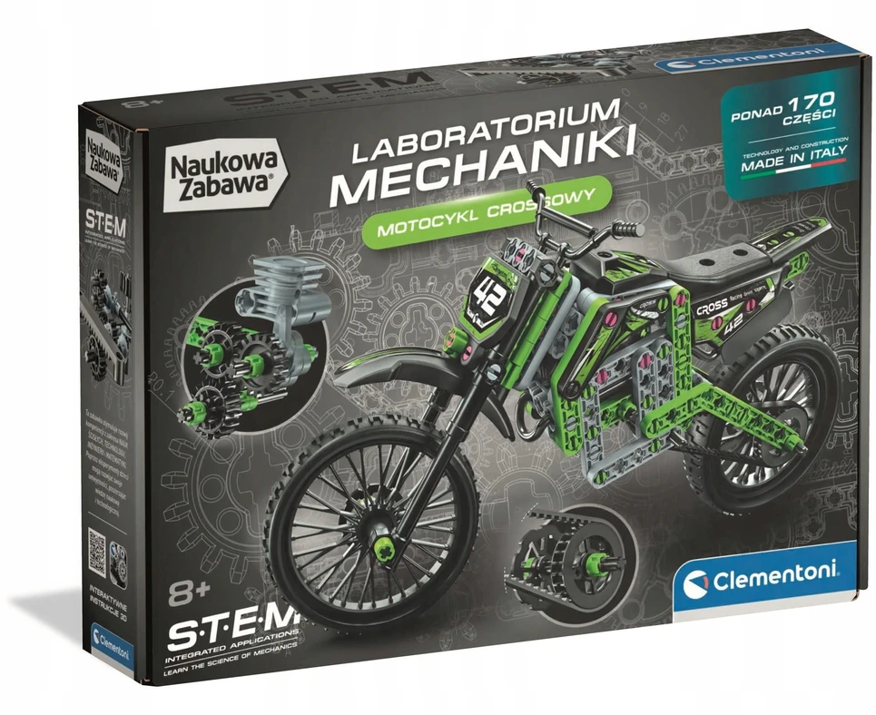 CROSS MOTORCYCLE statybiniai blokai CLEMENTONI 50440