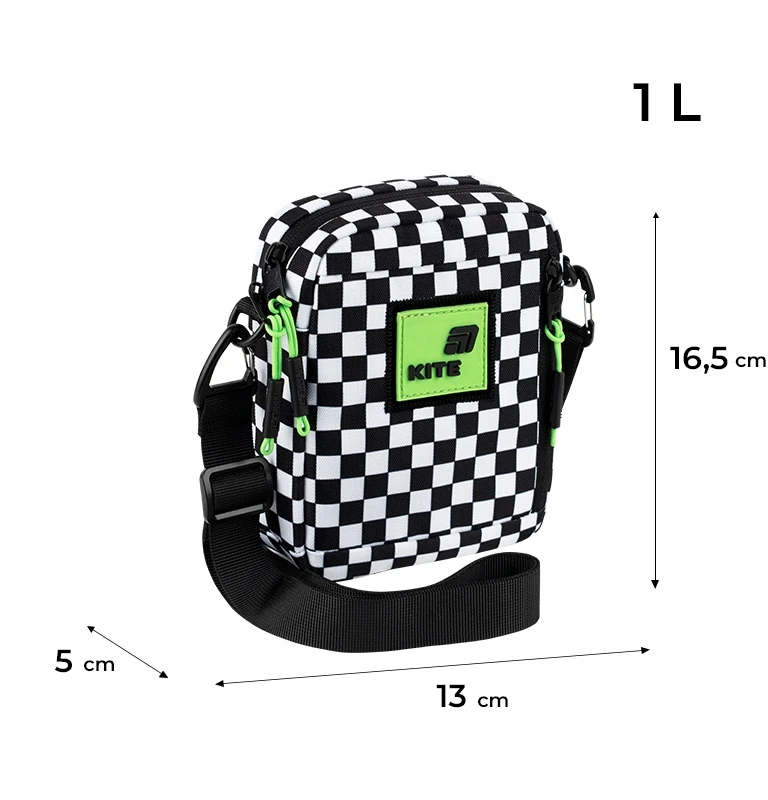 Crossbody torba na ramię w kratkę vaikams Kite