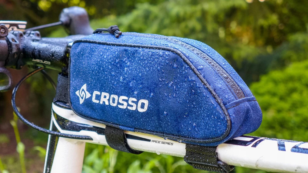 Crosso Zipper TOP dviračių pakavimo krepšys - juodos spalvos