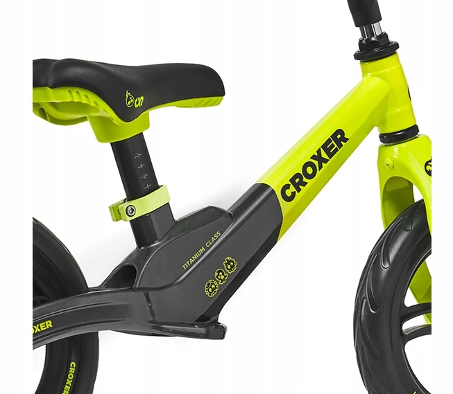 „Croxer Titanium Pro Juodas/Lime“ balansinis dviratis