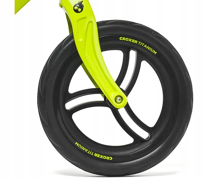„Croxer Titanium Pro Juodas/Lime“ balansinis dviratis