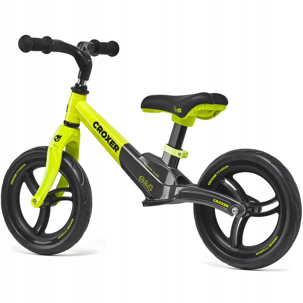 „Croxer Titanium Pro Juodas/Lime“ balansinis dviratis