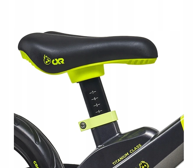 „Croxer Titanium Pro Juodas/Lime“ balansinis dviratis