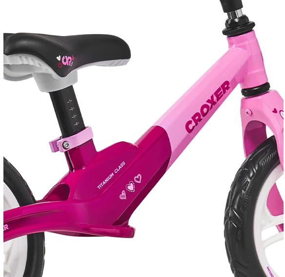 „Croxer Titanium Pro Rožinė“ balansinis dviratis