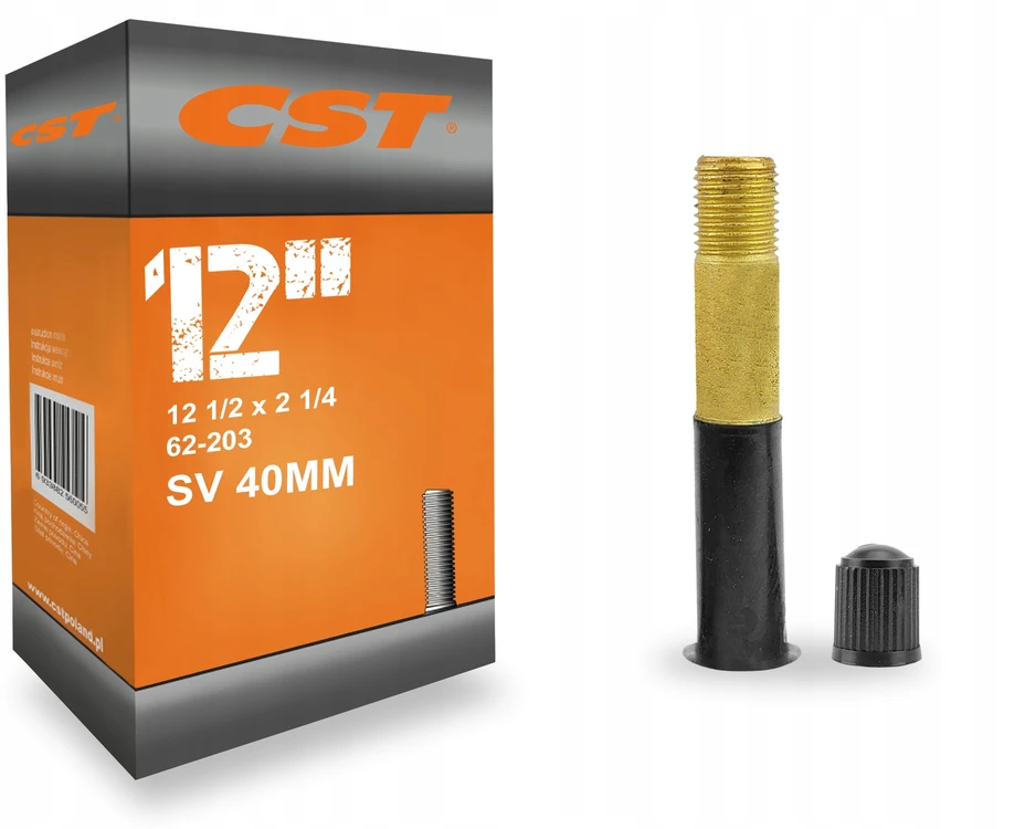 CST CUCKOO paspirtuko vežimėlio padangų rinkinys 12 colių 1/2x2 1/4 + JET-AV vidinė kamera