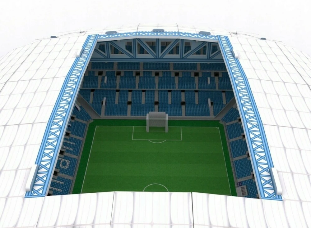 Dėlionė CubicFun Puzzle Poznanės „Lech“ stadiono 3D galvosūkis