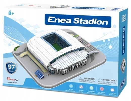 Dėlionė CubicFun Puzzle Poznanės „Lech“ stadiono 3D galvosūkis