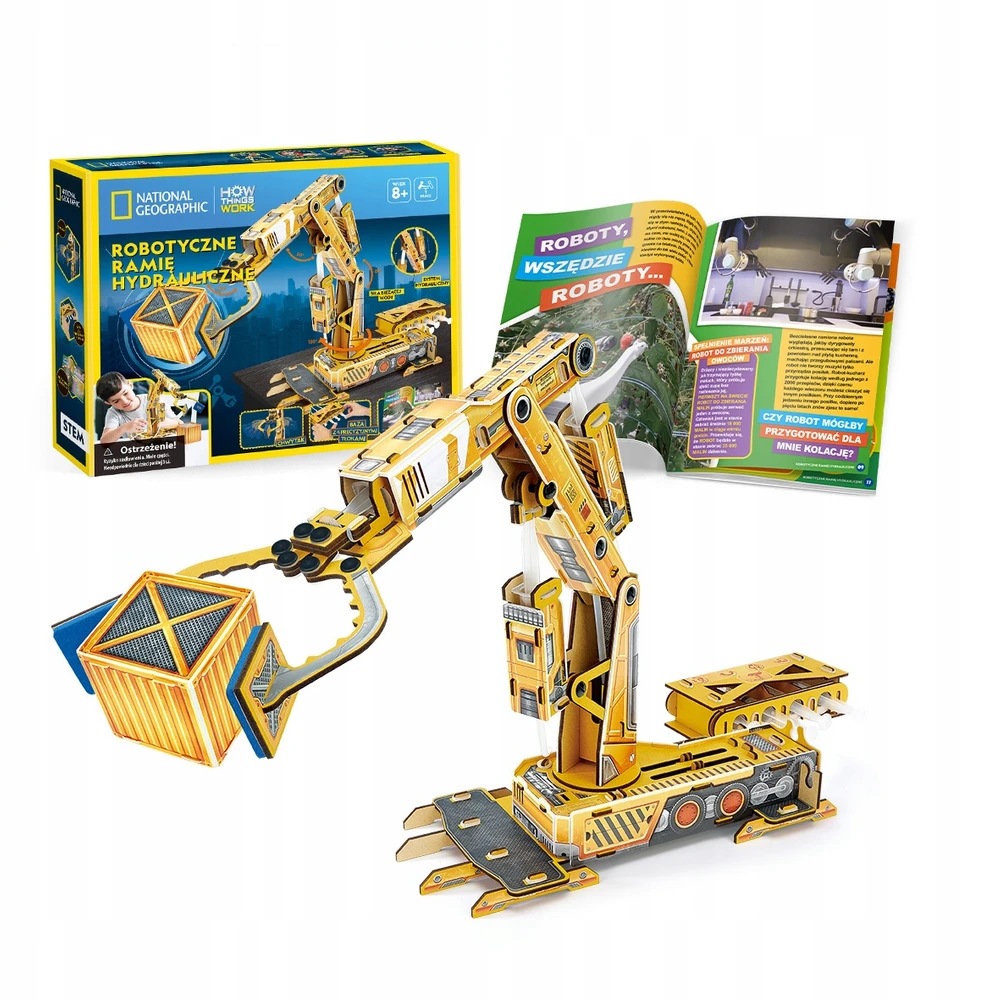 Dėlionė CubicFun National Geographic Hidraulinis robotizuotas manipuliatorius