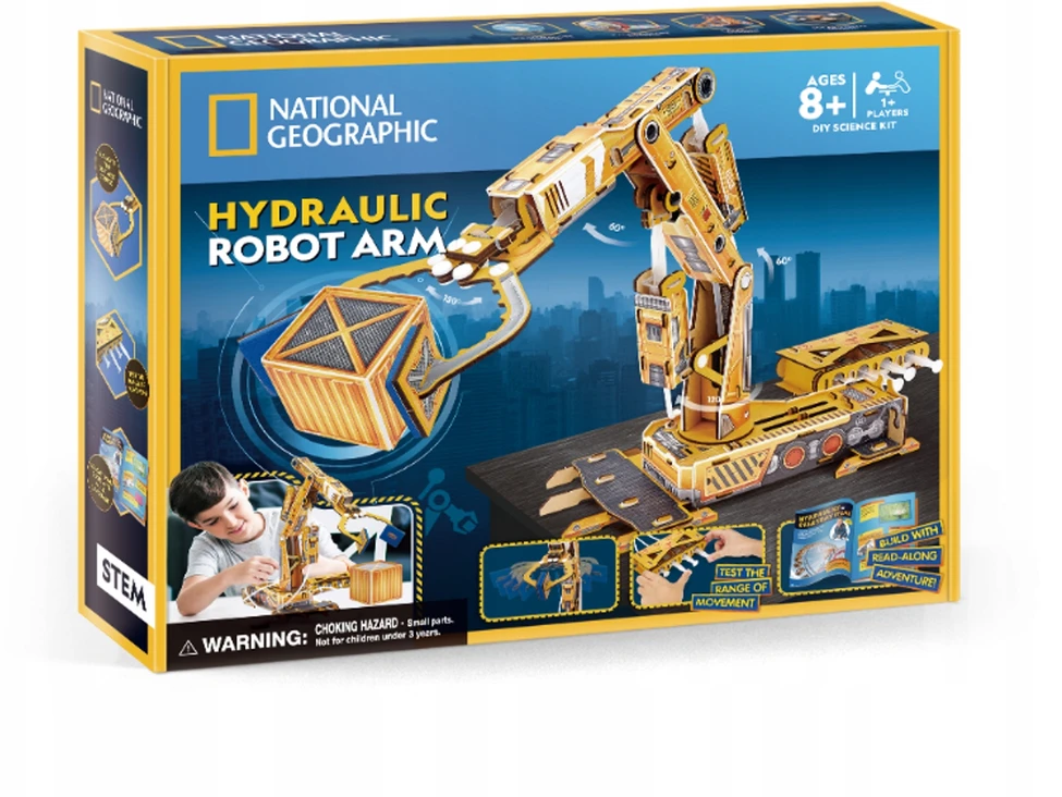 Dėlionė CubicFun National Geographic Hidraulinis robotizuotas manipuliatorius