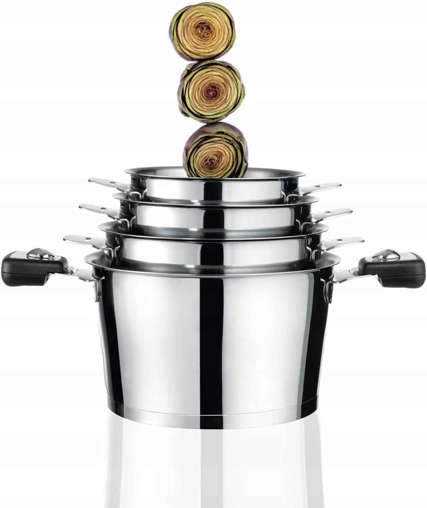 CUISINOX Nuimami puodų laikikliai Asana keptuvei 2 vnt. Bakelitas/plienas