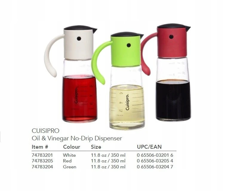 Cuisipro aliejaus/acto dozatorius, žalias, 300 ml