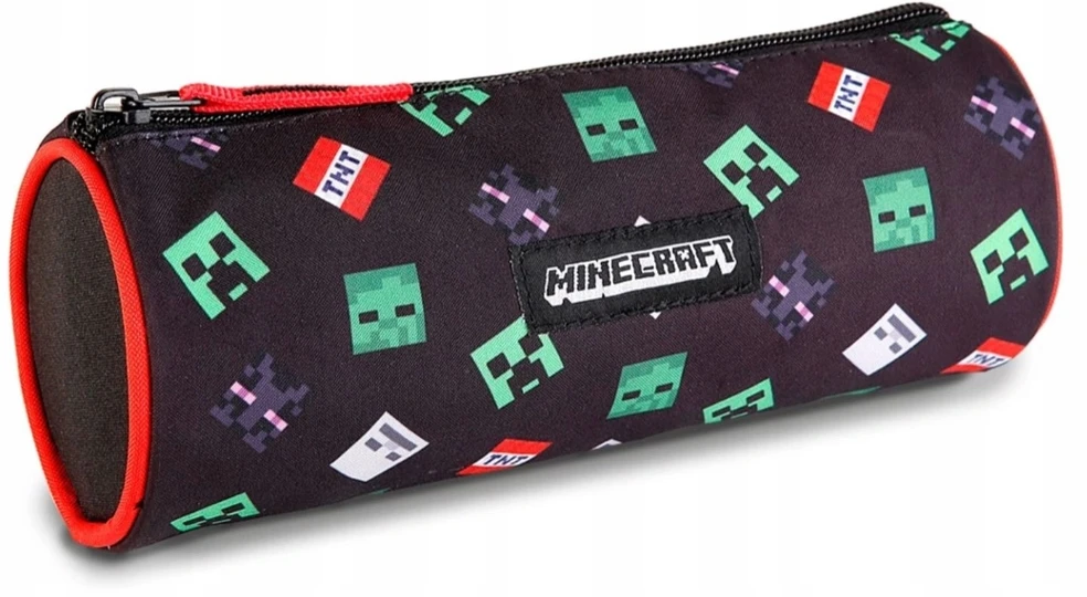 CurePink Krepšys Minecraft TNT 8 x 22 x 8 cm Apskritas