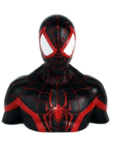 Semic Studio CurePink Marvel - skarbonka - Miles Morales popiersie - 25 cm