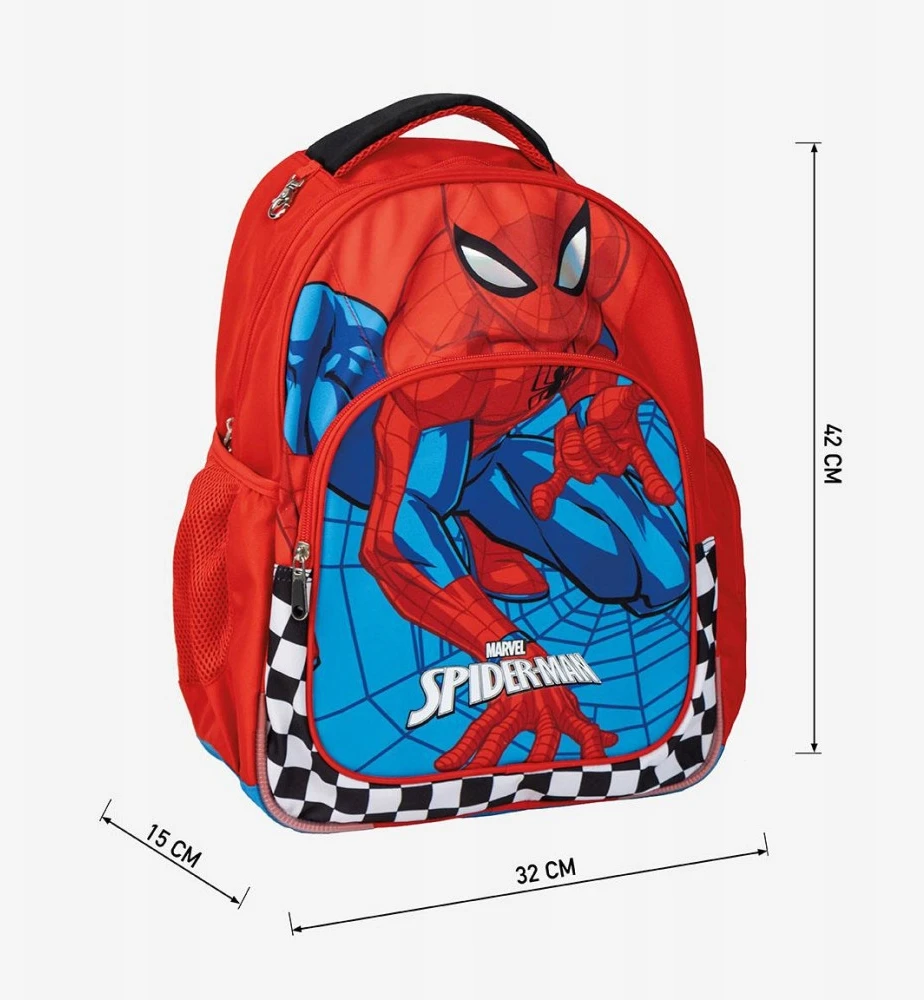 Curepink Spiderman Žmogus-voras mokyklinis krepšys, 42 cm