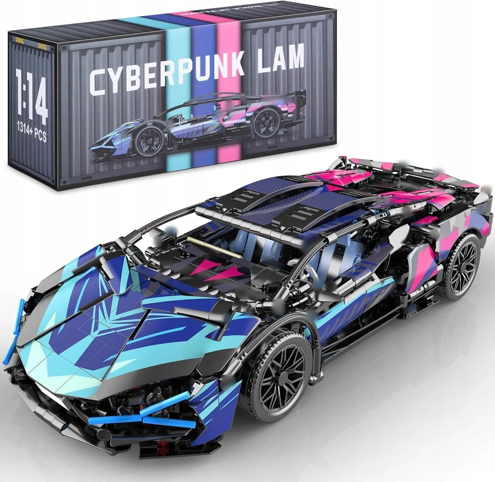 CYBERPUNK KONSTRUKCIJOS BLAKAI SUPER LENKTYNINĖMS AUTOMOBILIUI PASTATYTI