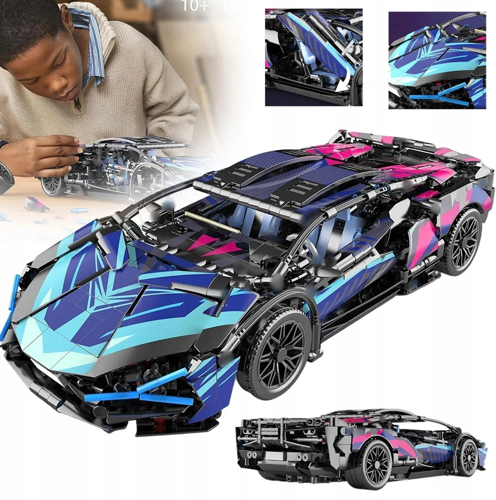CYBERPUNK KONSTRUKCIJOS BLAKAI SUPER LENKTYNINĖMS AUTOMOBILIUI PASTATYTI